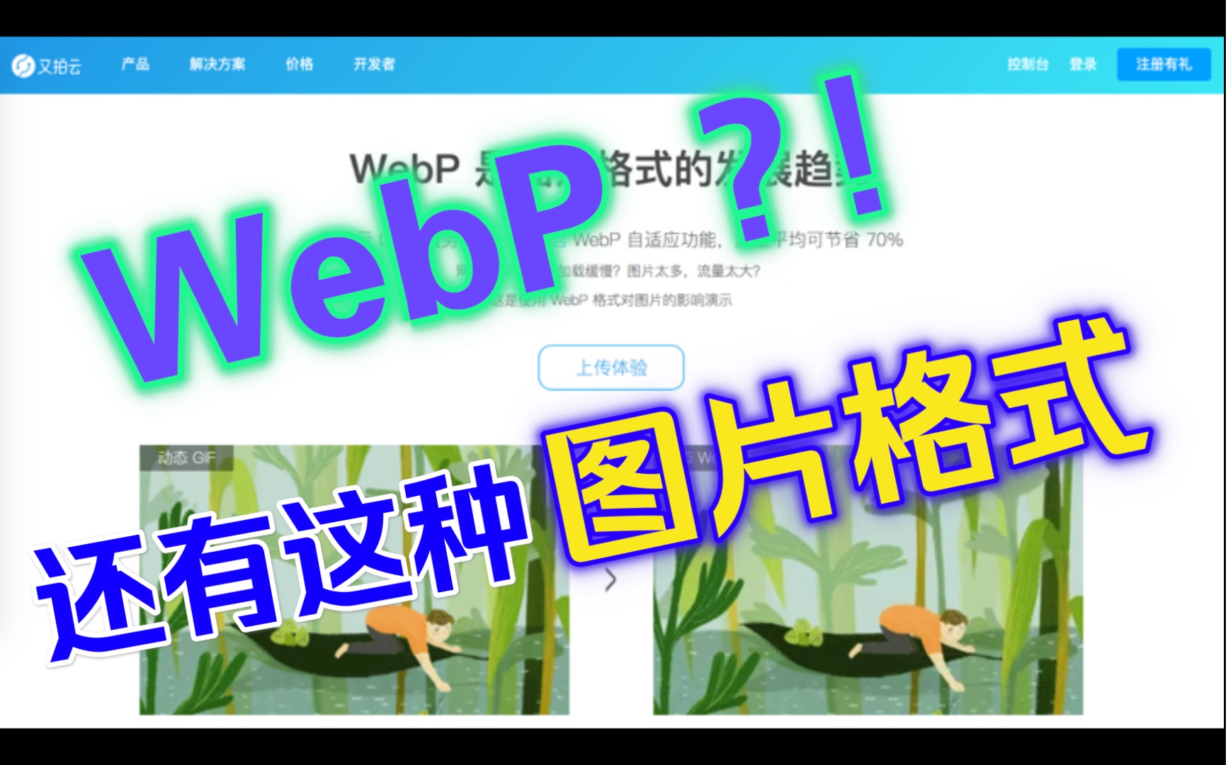 【又拍云】WebP 格式图片,WebP 自适应,节省图片流量哔哩哔哩bilibili