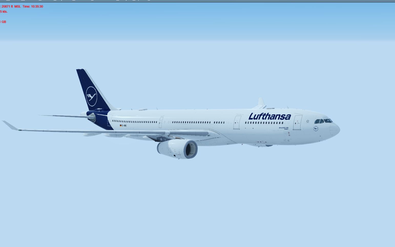 汉莎航空a330-343轻降柏林