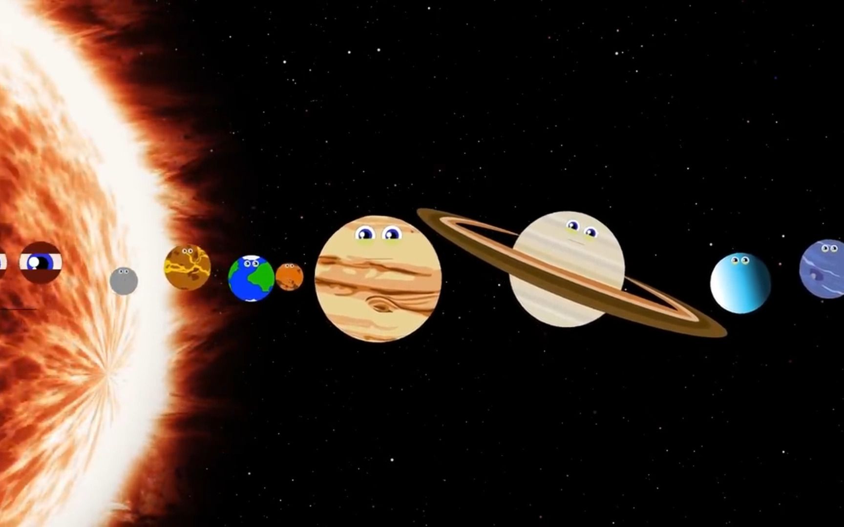 [图]【搬运】太阳系行星之歌 双语字幕 油管播放量上亿的科普儿歌！