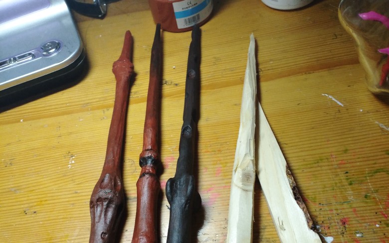 哈利波特魔杖简易实木魔杖材料