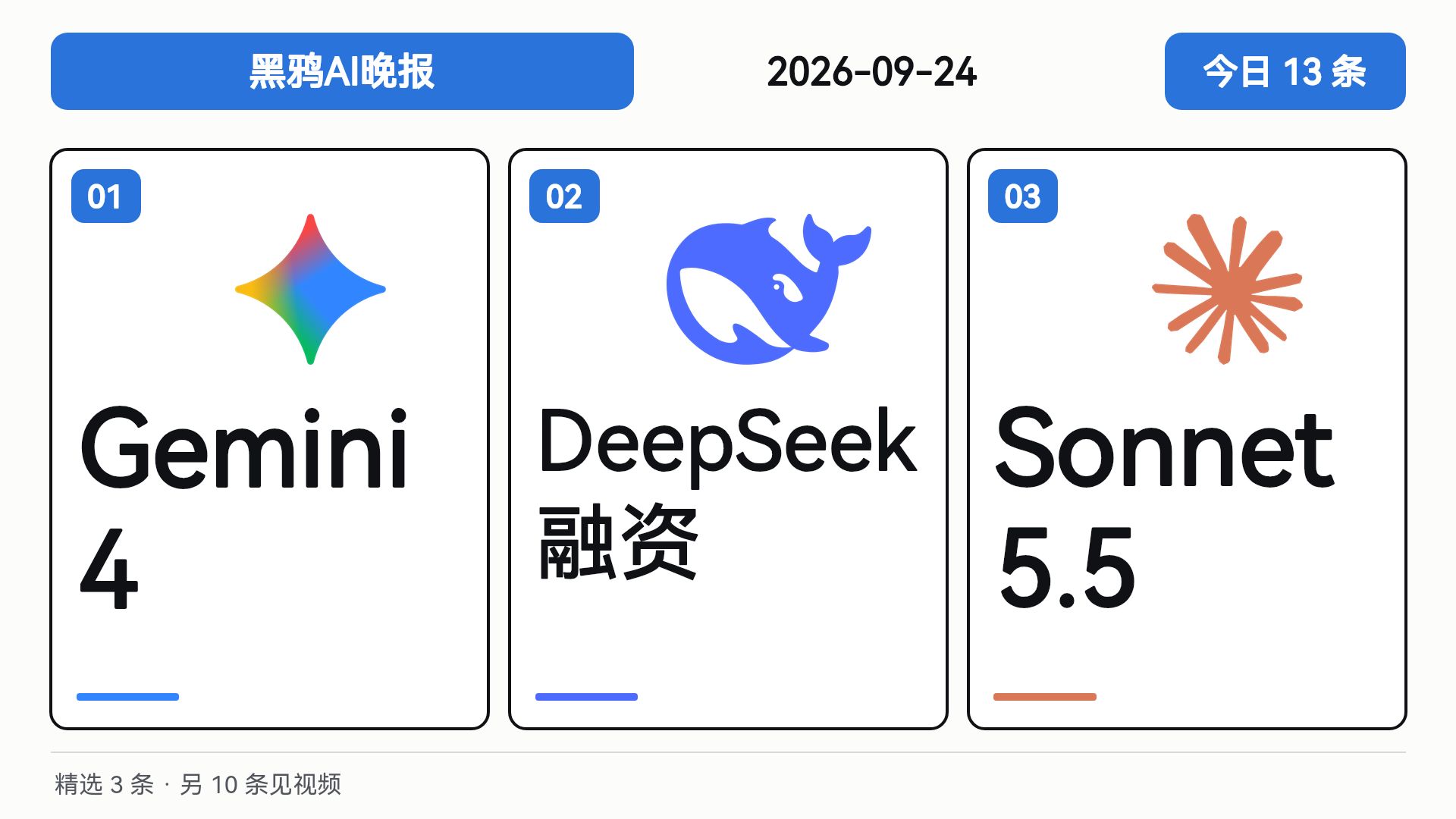 【黑鸦】AI奇点已至！Gemini 4 官宣内部使用中猛龙出笼在即！DeepSeek狂揽500亿现金流吃饱饱！