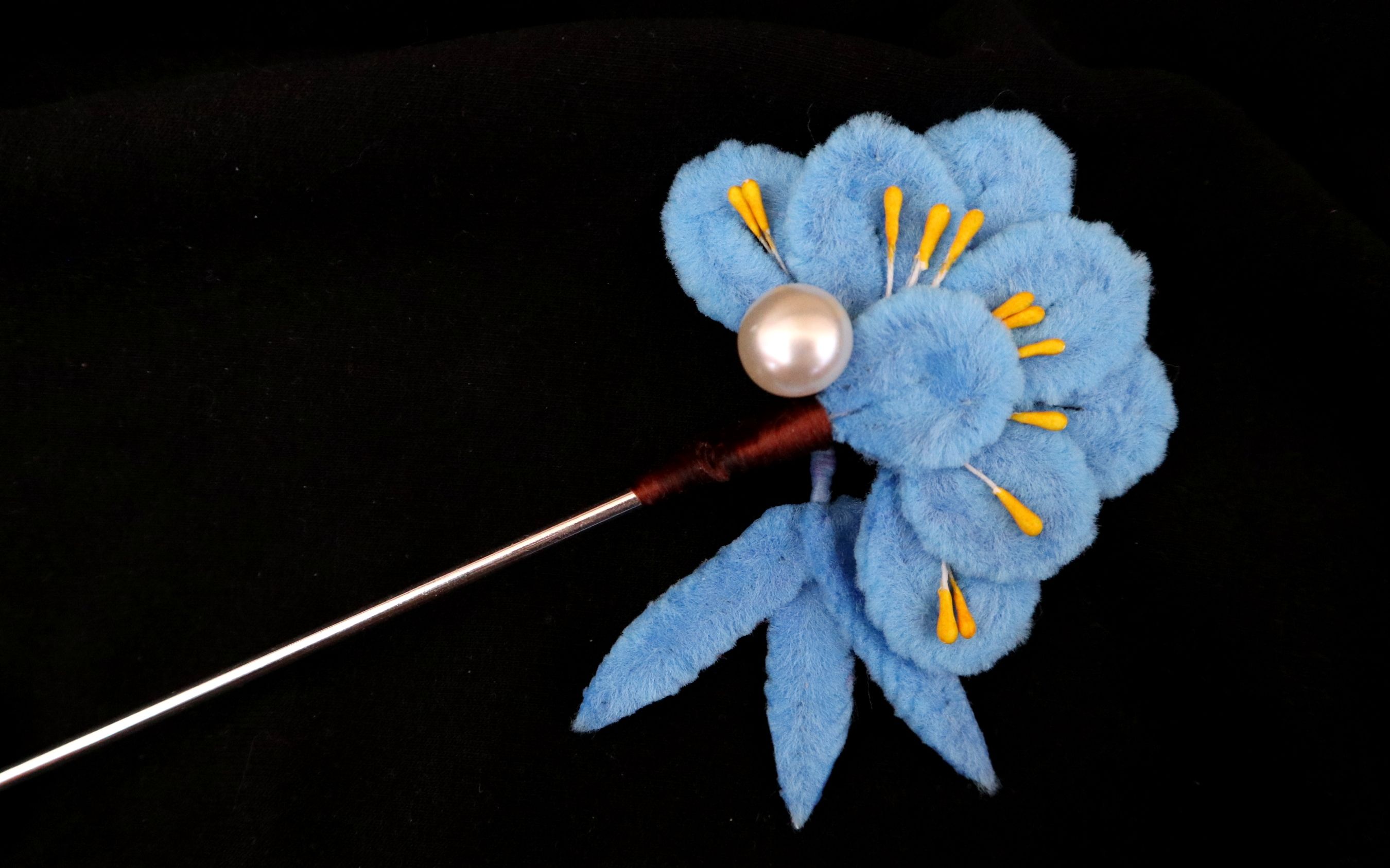 【仿绒花】一个记录 扭扭棒仿点翠质感