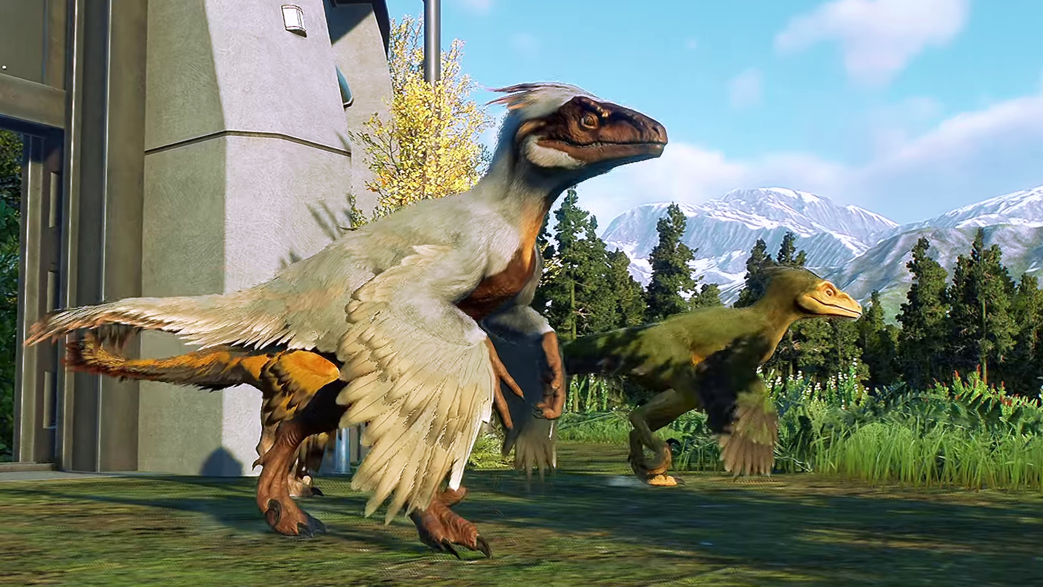 "超级小蓝"迅猛龙 vs 火盗龙 ~ 侏罗纪世界进化 2 代