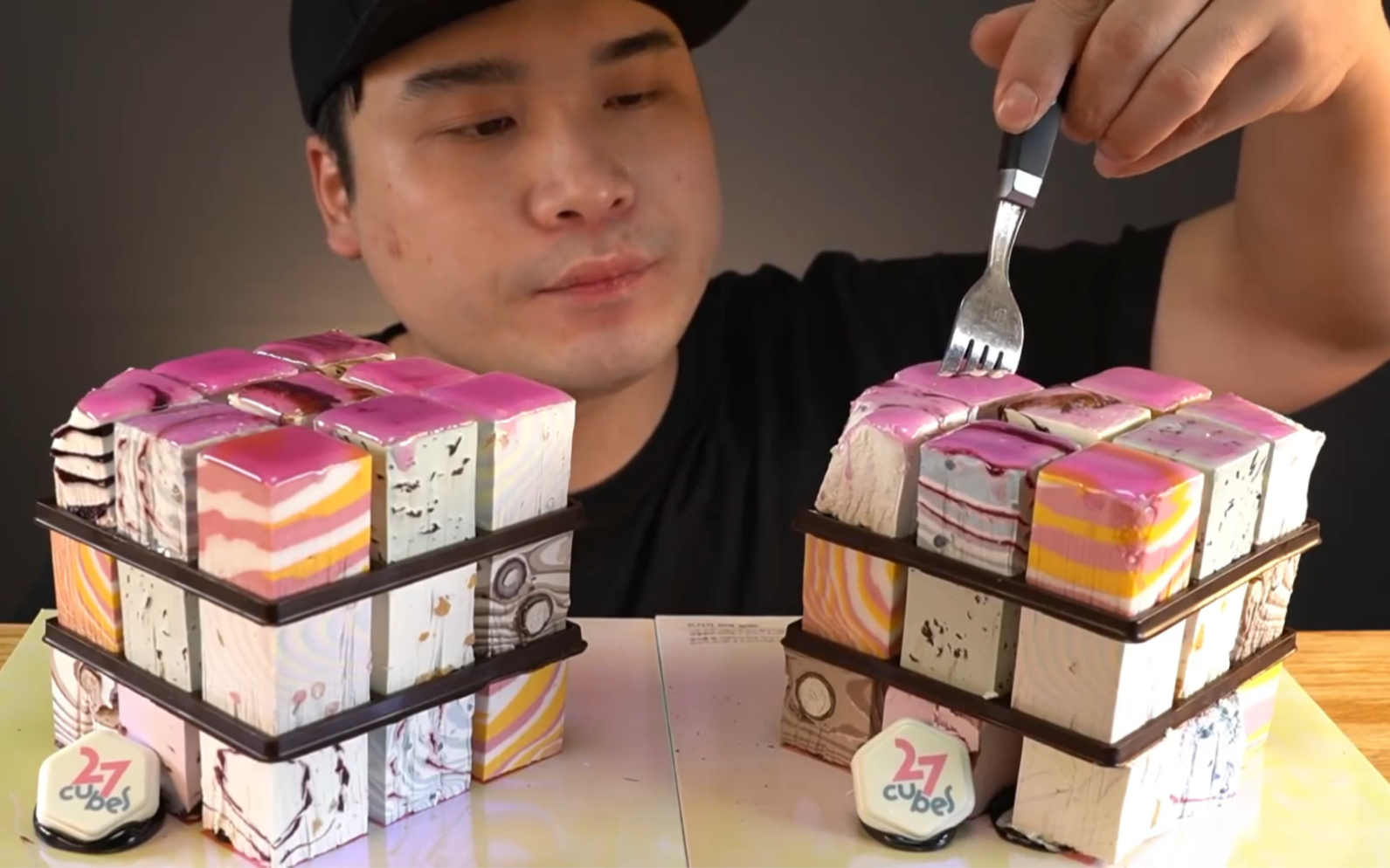 【mukbang】巧克力盛宴～魔方巧克力多种口味咀嚼音_哔哩哔哩_bili