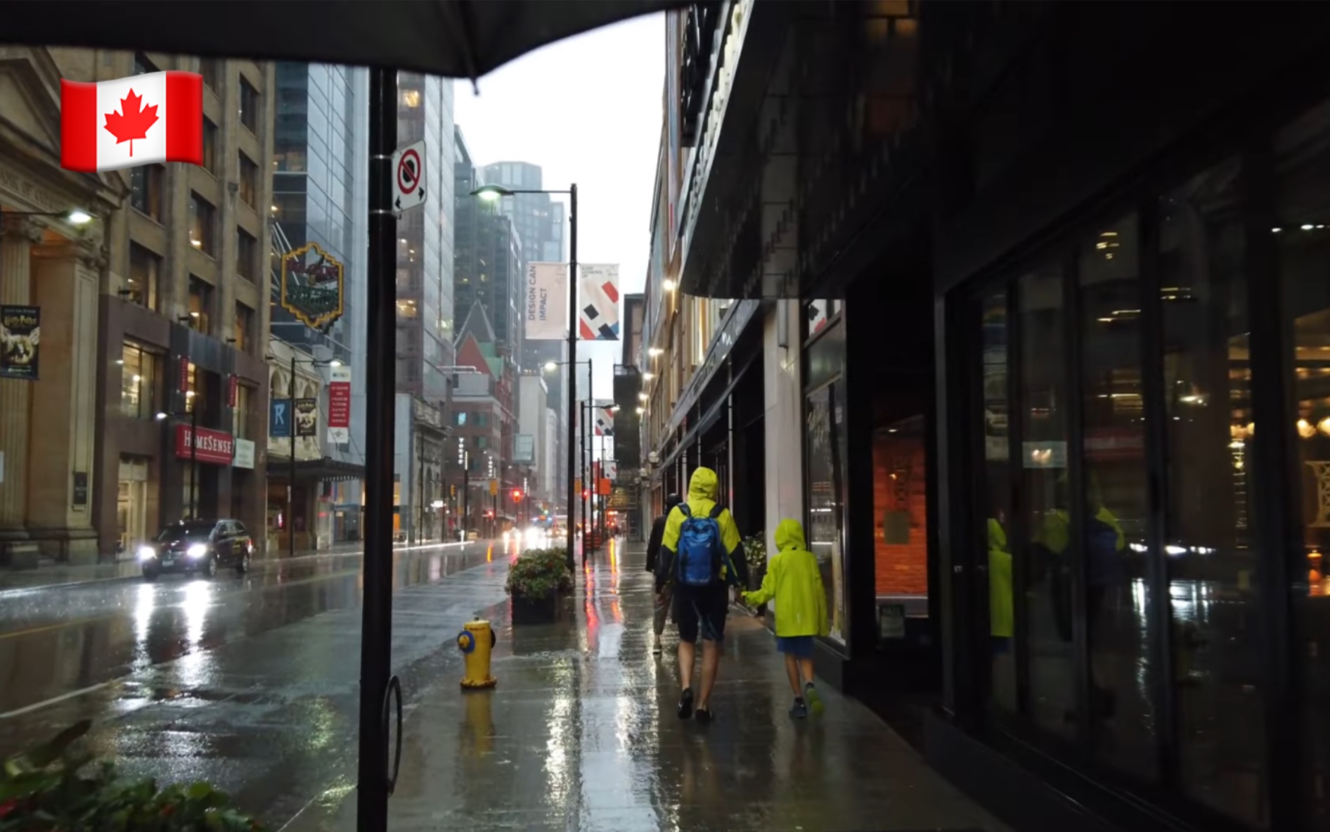 【超清】晨雨漫步游加拿大多伦多|在早上倾盆大雨中穿过市中心部分地区 2022.7哔哩哔哩bilibili