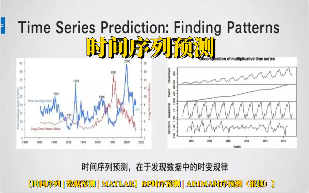 3小时掌握!时间序列预测教程与Informer时间序列预测源码解读!!【时间序列 | 数据预测 | MATLAB】BP时序预测 | ARIMA时序预测(很强)哔哩哔哩...