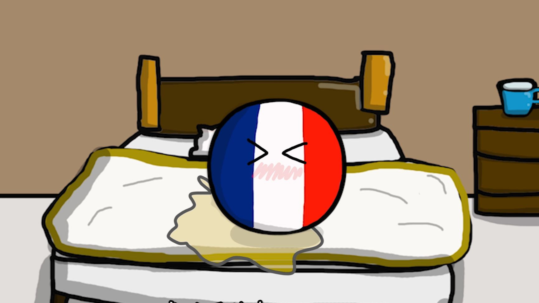 法法不小心尿床了