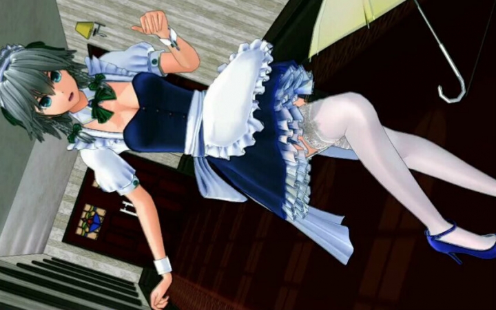 【东方mmd】太过于美丽的咲夜 换装play【手机推荐动画】