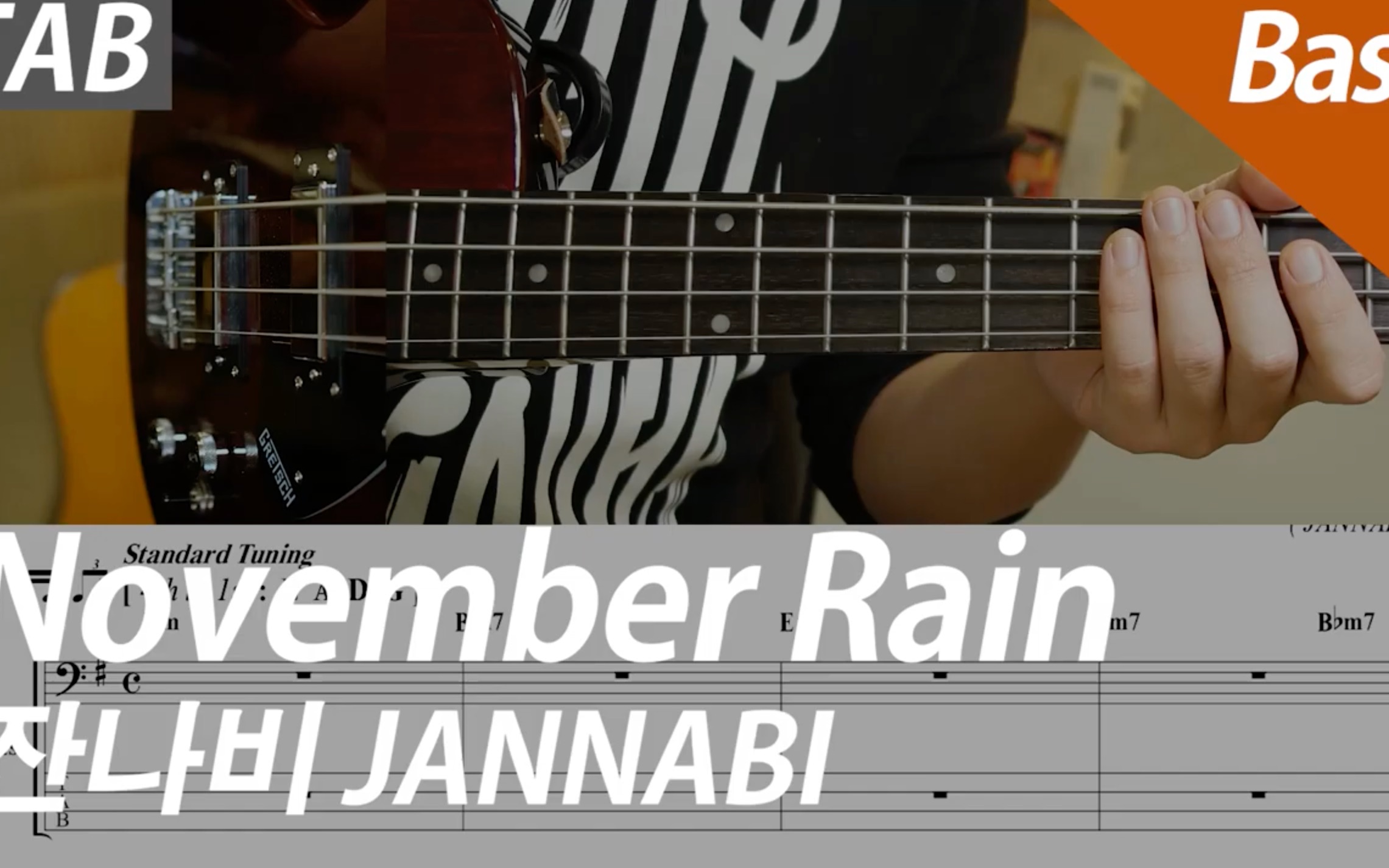 jannabi-november rain _ bass cover @cover skills