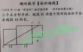 面积趣题 哔哩哔哩 Bilibili 面积趣题 哔哩哔哩 Bilibili