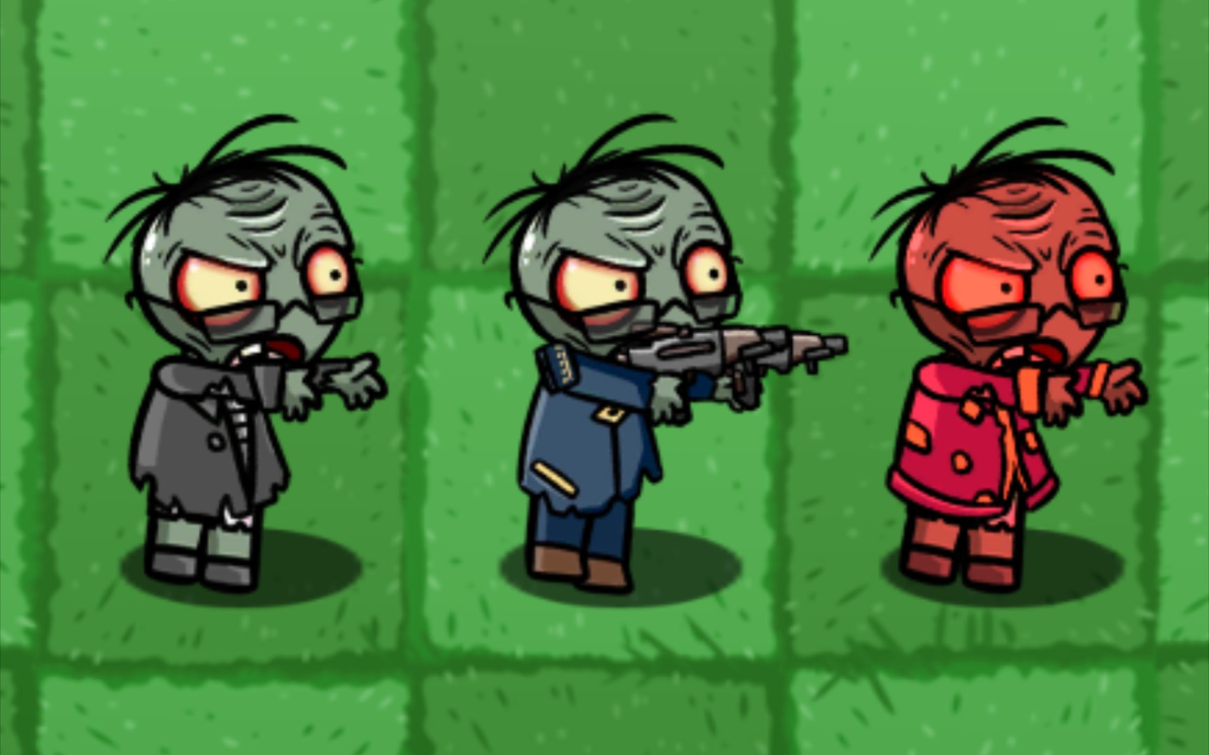 pvz bt:狂暴三爷组vs各大植物僵尸组合_单机游戏热门视频