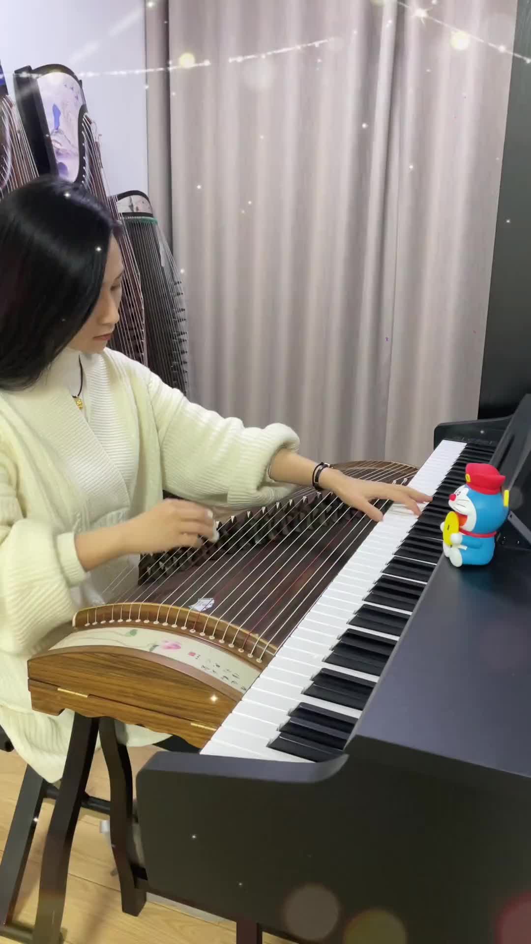 李静静古筝教学当你刷到这个视频你的2021年进度条已走到98