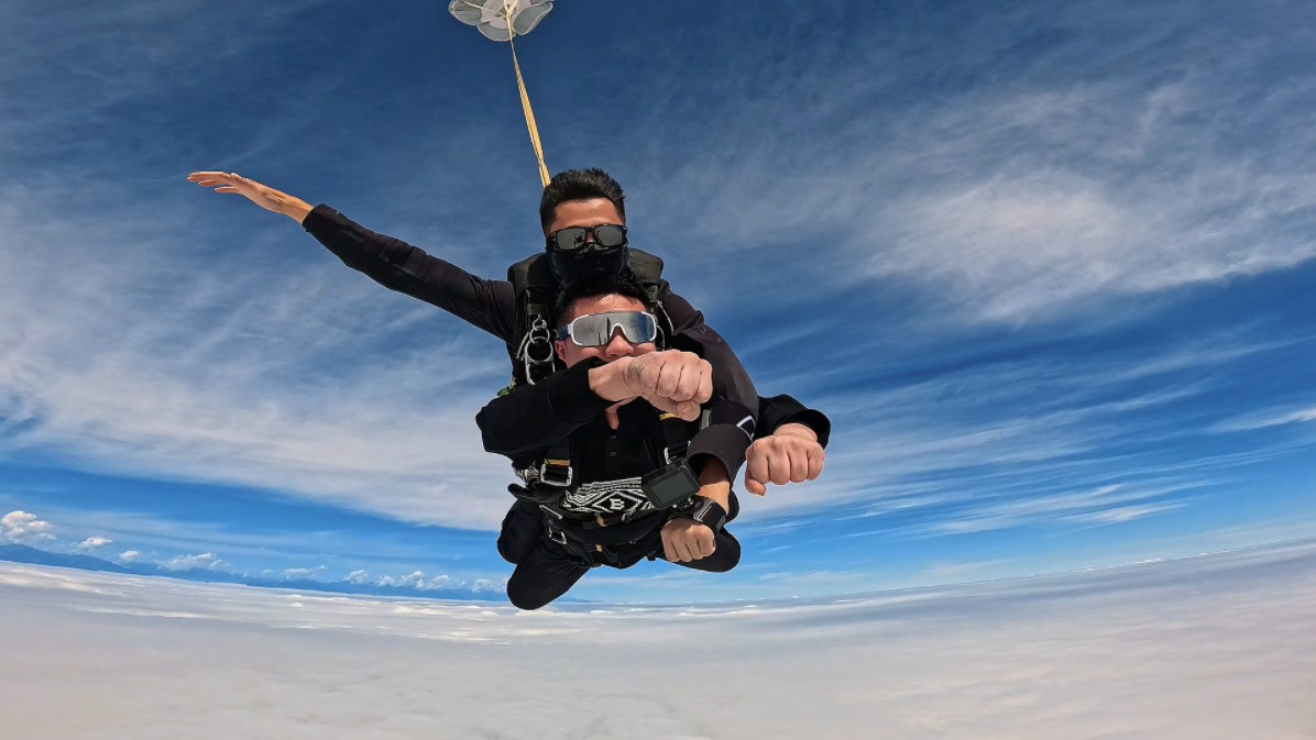 1980成都跳伞,无套路