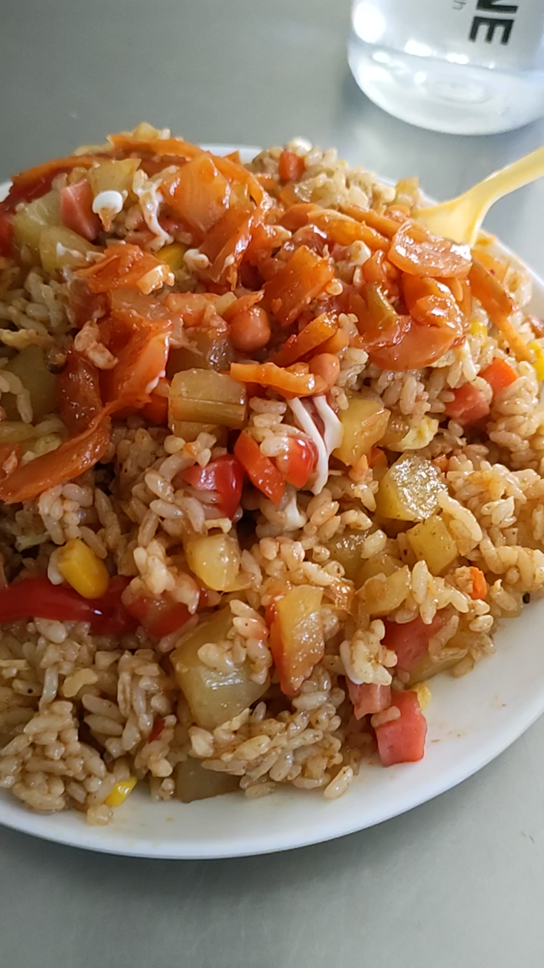 美味的校圆食堂炒饭