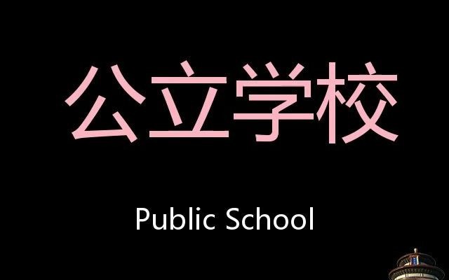 公立学校 Chinese Pronunciation public school哔哩哔哩bilibili