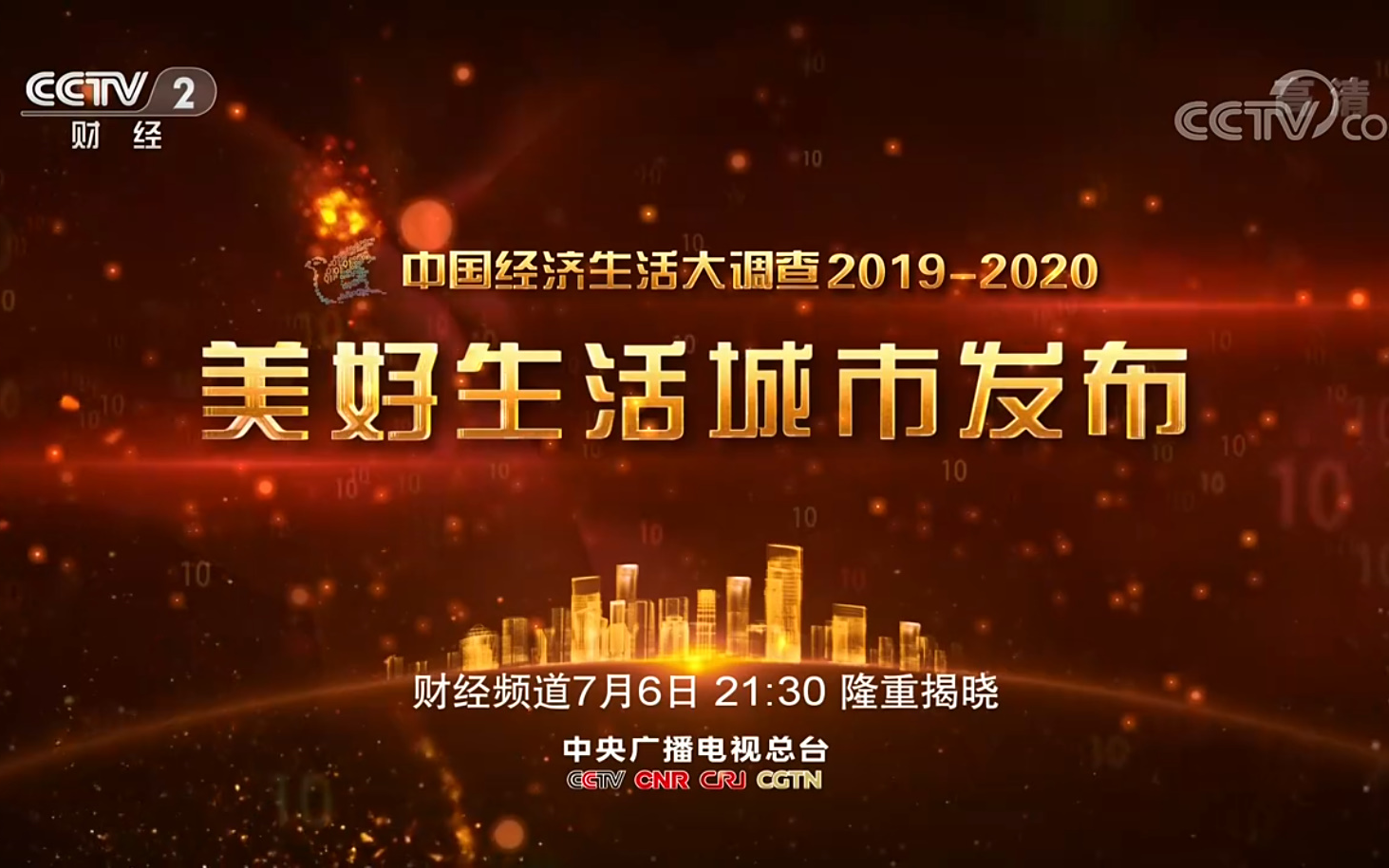 [图]中国经济生活大调查2019-2020 美好生活城市发布 宣传片（央视财经频道）