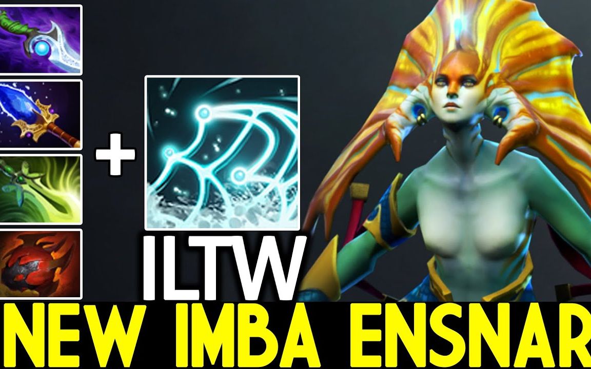 【DOTA2】Nigma.ILTW & 小娜迦 New Imba Ensnare with Scepter Build By Dota2 HighSchool电子竞技热门视频