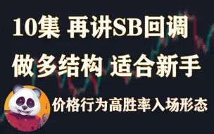 Download Video: 价格行为高胜率入场形态篇 |  10集 再讲SB回调做多结构，此形态顺大做小，适合新手  | SMC 实战策略