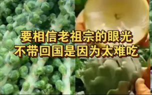 Download Video: 真的需要相信老祖宗的眼光！部分食物不带回国是因为太难吃