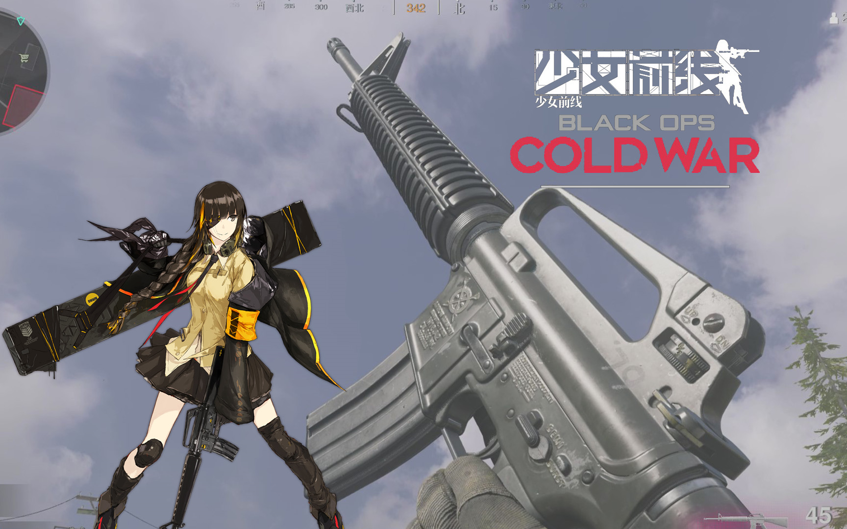 cod少前使命召唤黑色行动冷战中的少女前线枪械展示战区