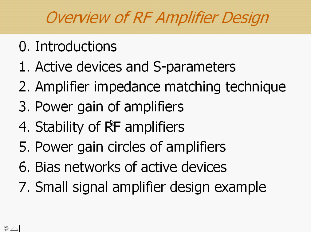 [图]【射频工程师必看】RF Amplifier Design 台湾中华大学 田教授