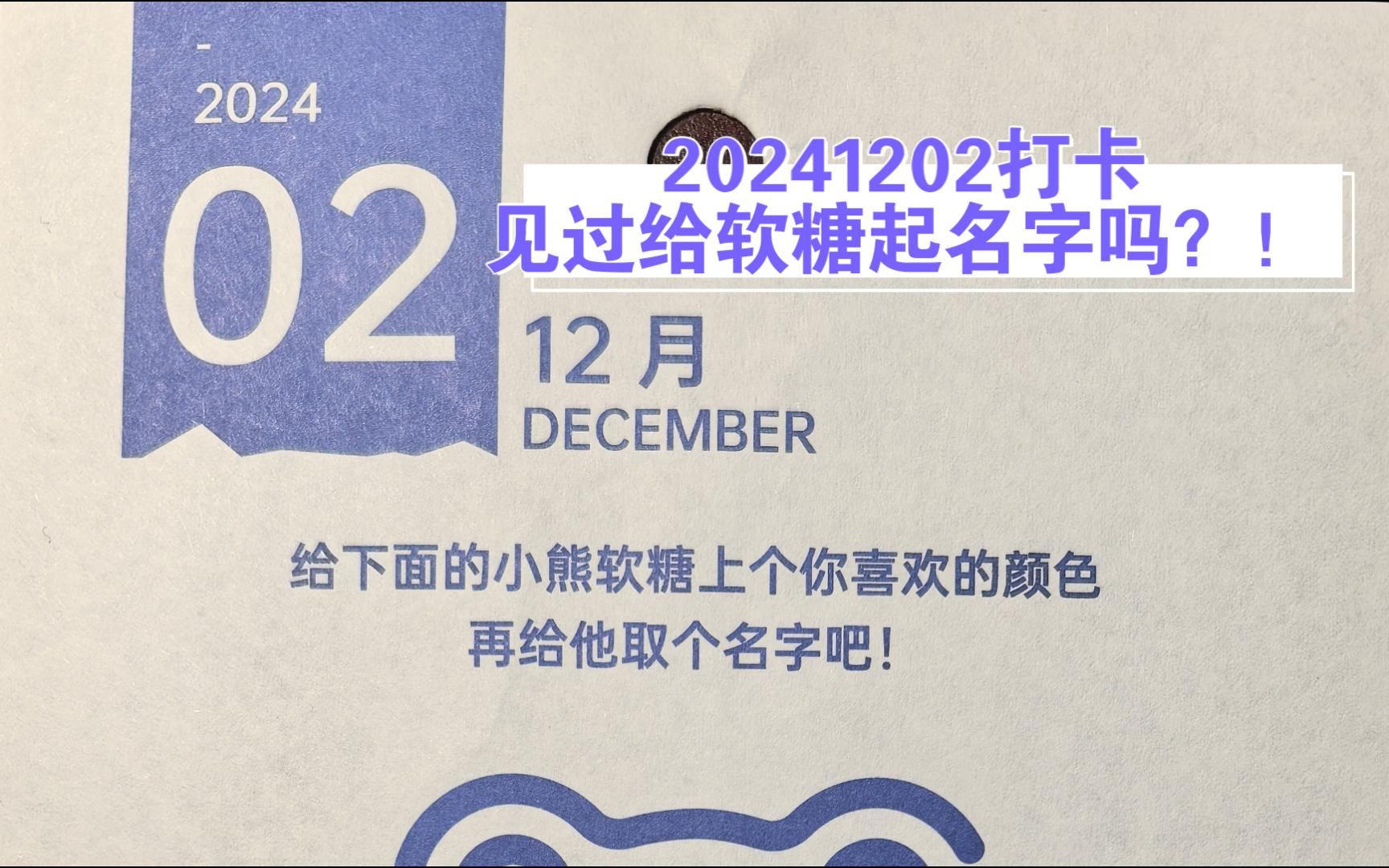 (2024年12月2日)你们见过给软糖起名字吗?!哔哩哔哩bilibili