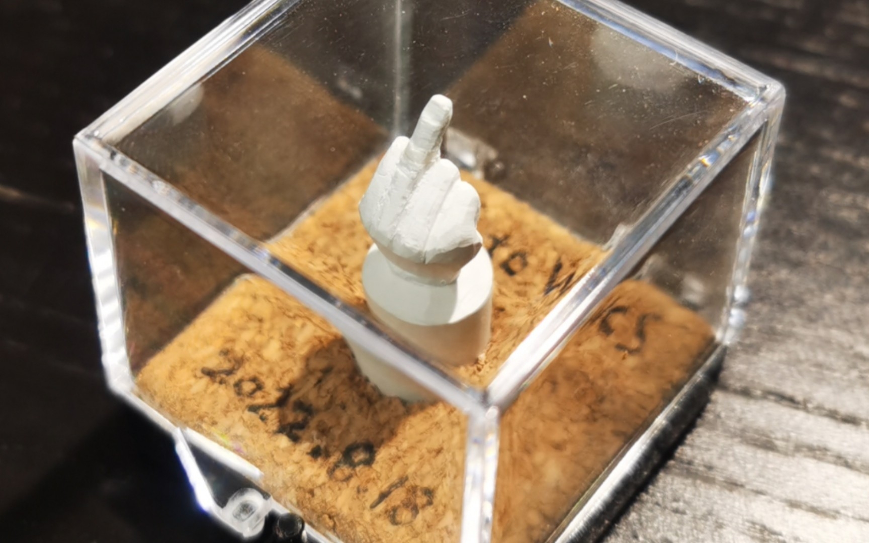 【静默的喵】用粉笔雕手势