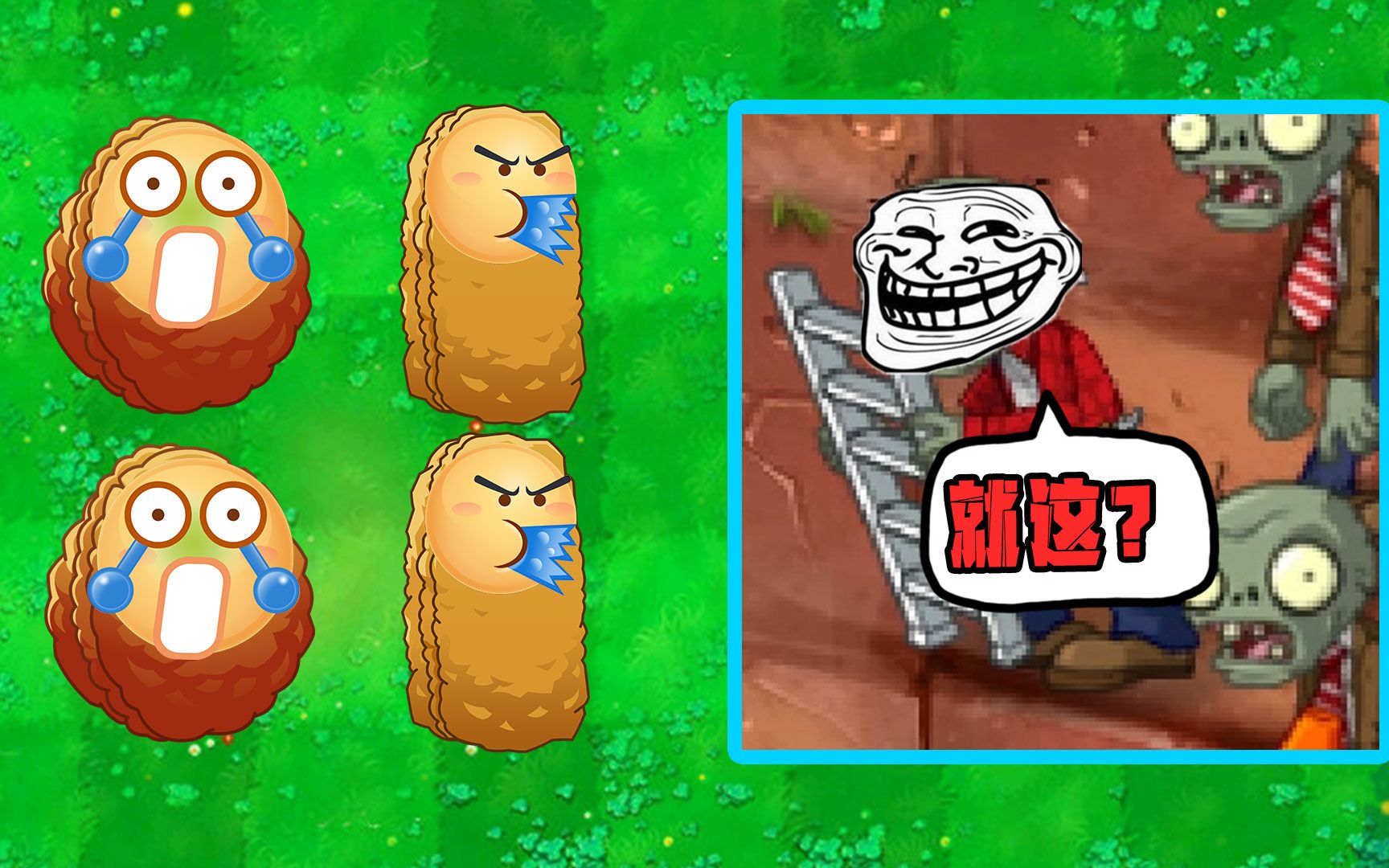 活动作品植物大战僵尸坚果看了直摇头梯子僵尸就你叫坚果啊