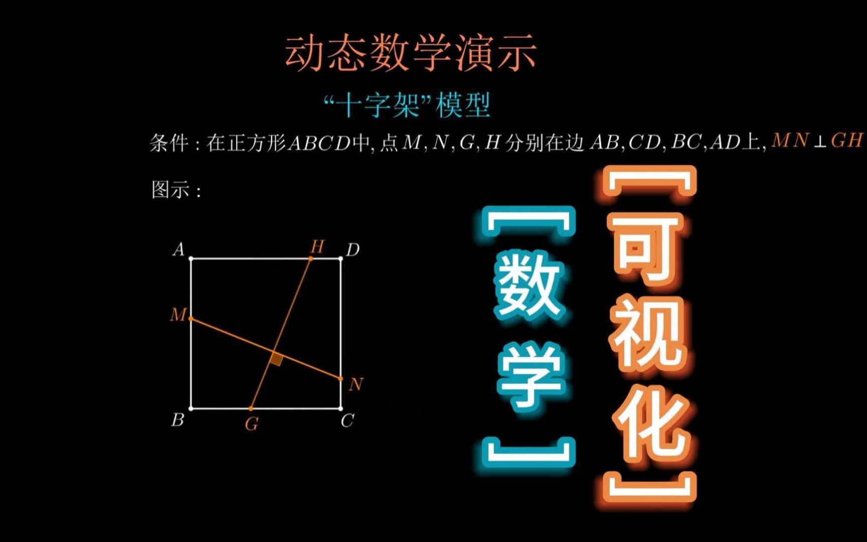 数学可视化初中几何模型:“十字架”模型哔哩哔哩bilibili