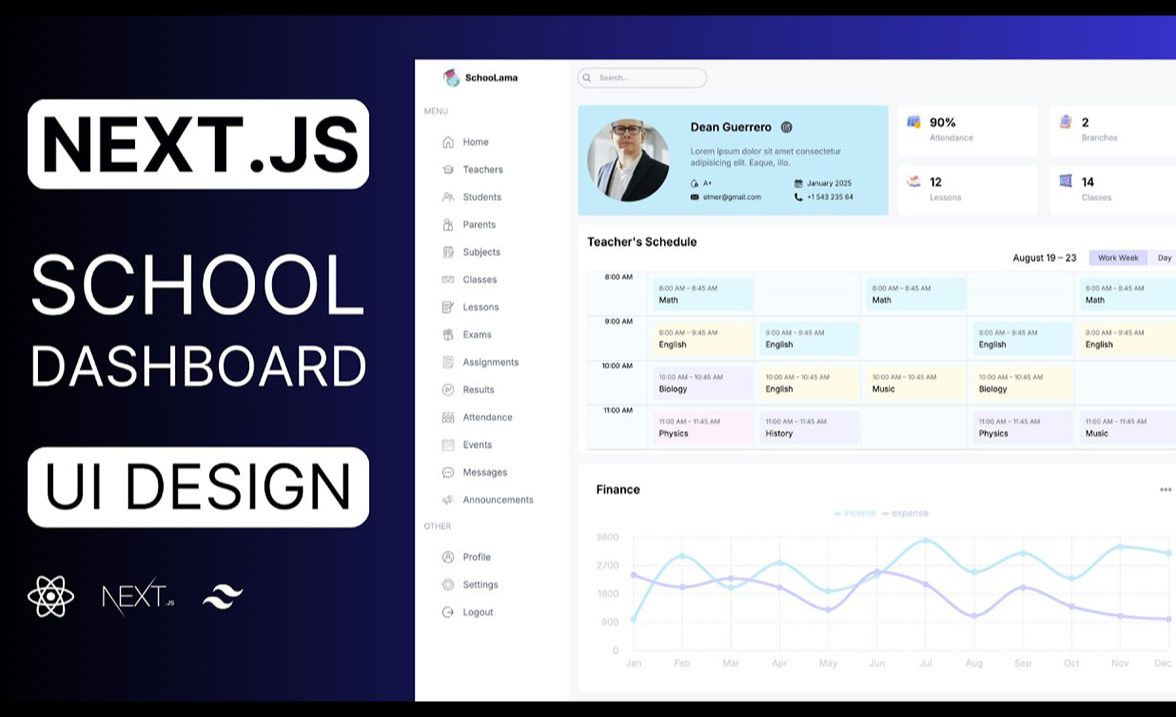 从零到一:Next.js构建学校管理仪表板UI设计实战哔哩哔哩bilibili