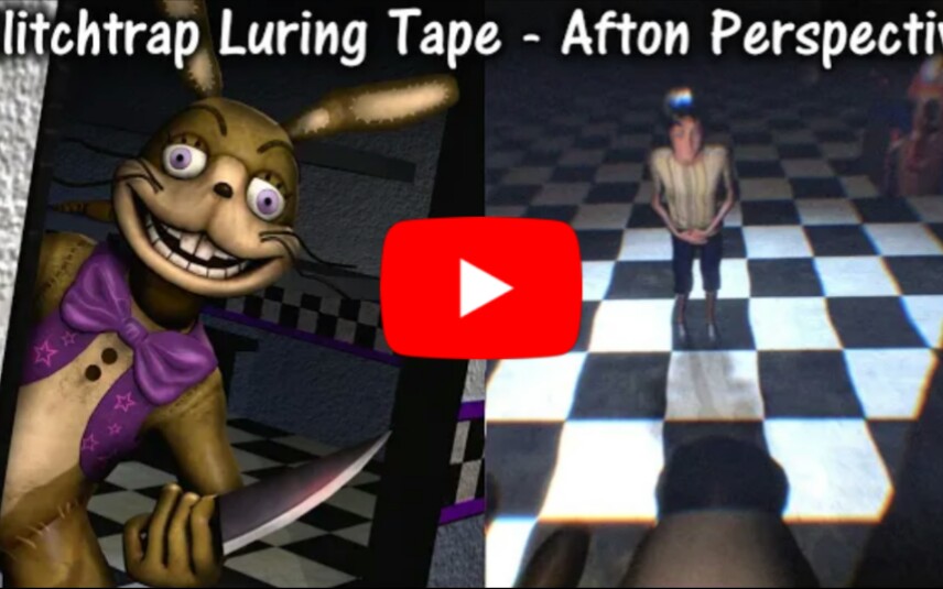 Glitchtrap Luring Tape  Afton Perspective哔哩哔哩bilibili