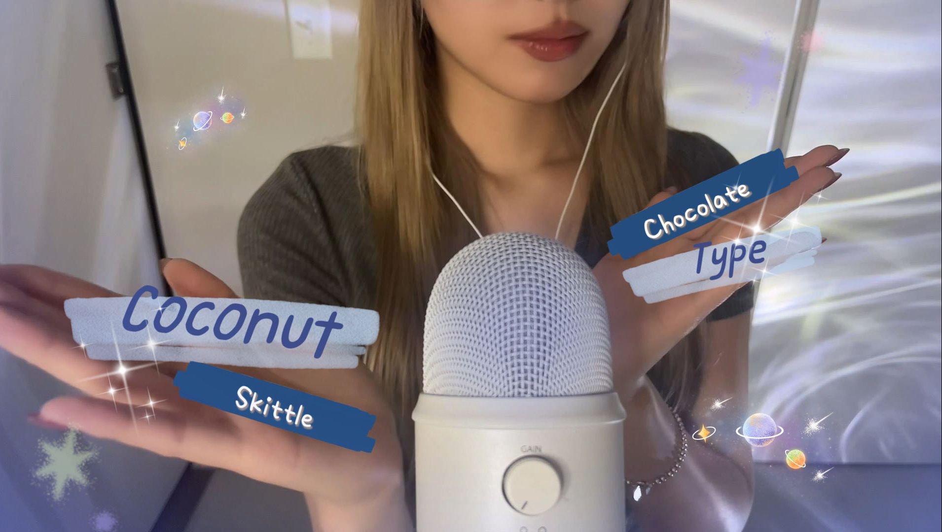 超好睡的清脆英文单词助眠|轻语回音触发 skittles coconut chocolate