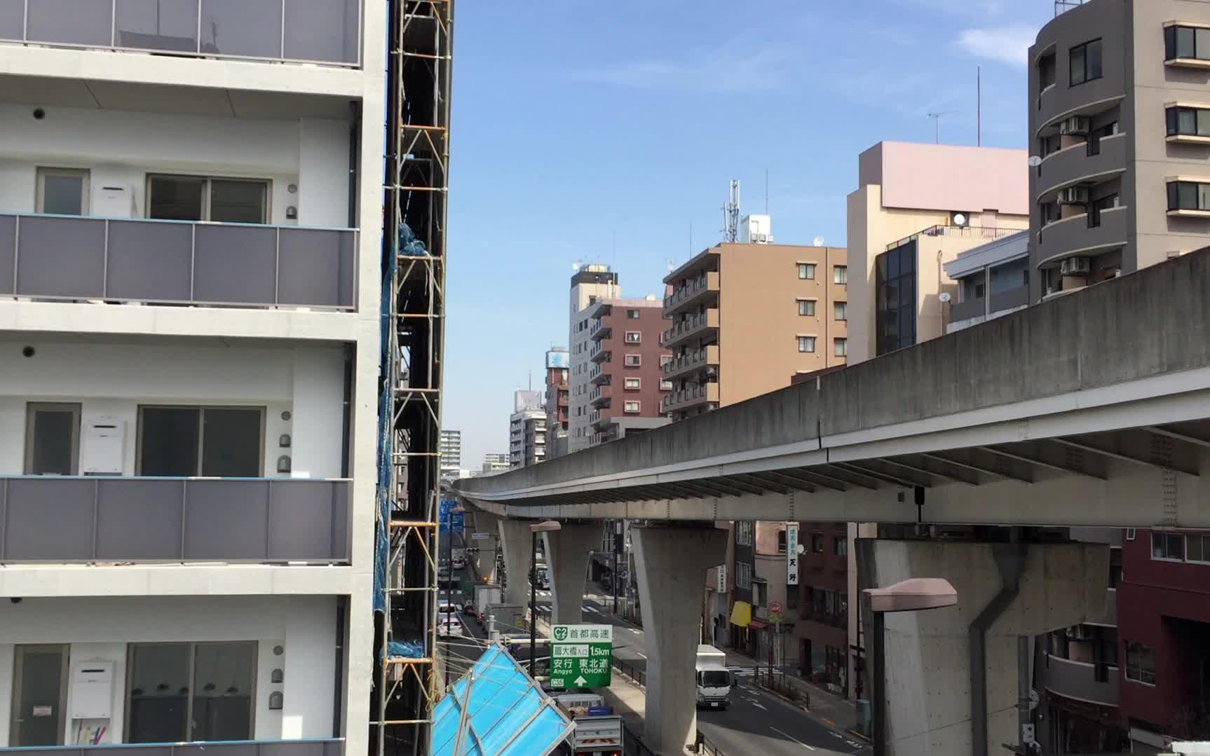 東京荒川區東尾久四丁目赤土小學校前車站附近街景拍攝