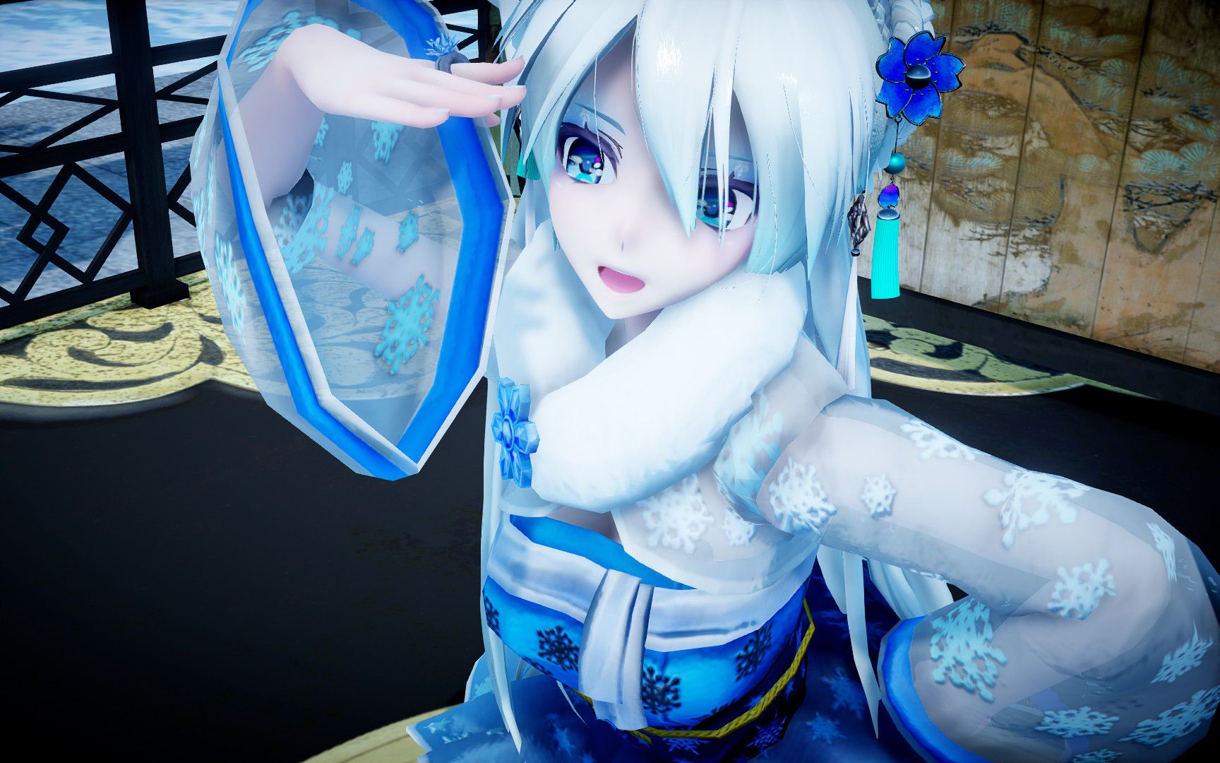 【改模配布】长发及腰的言和-大喜_哔哩哔哩_bilibili