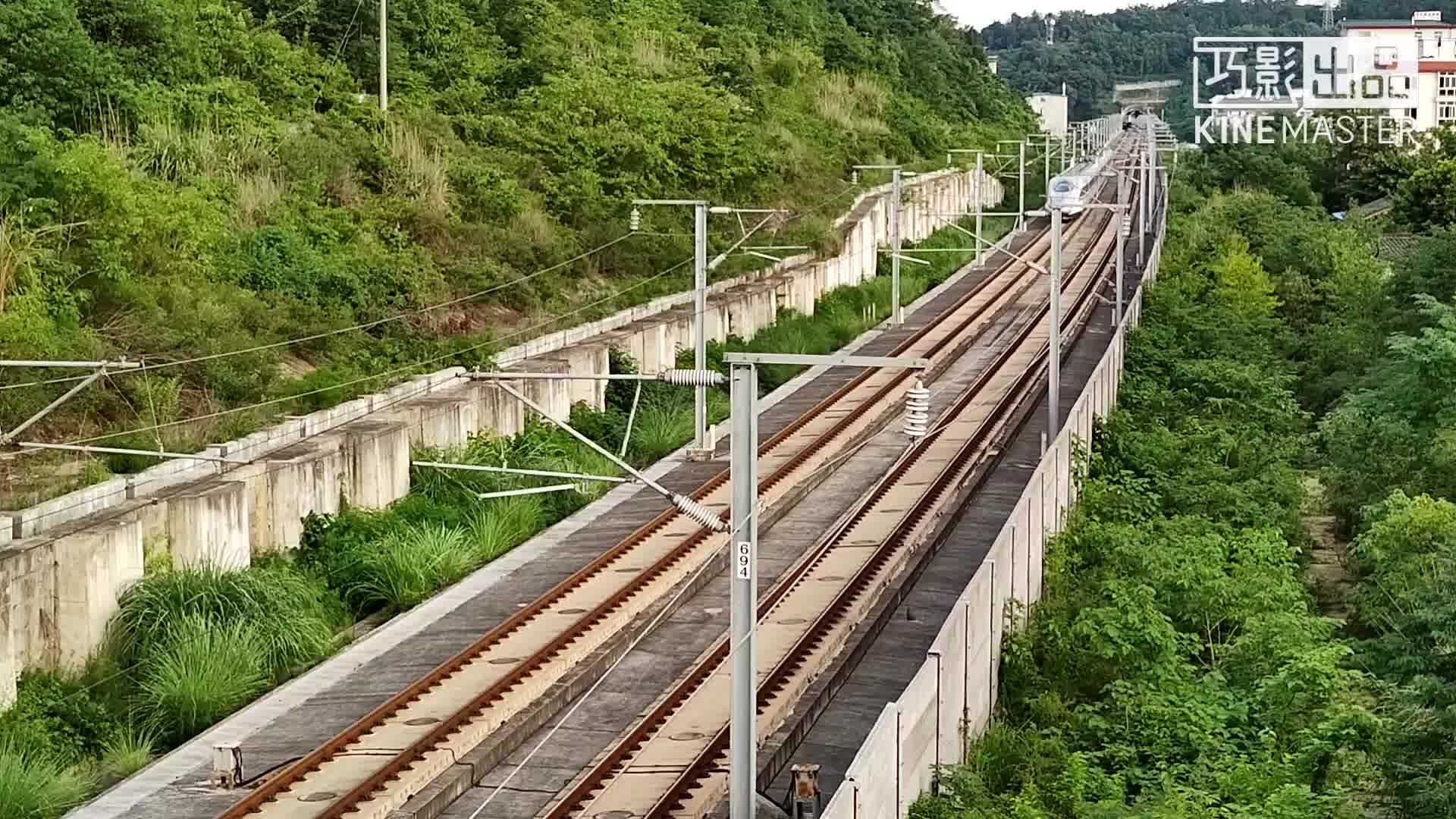 西成高铁,宝成铁路,涪江大桥区间 ,暑运行车之印象