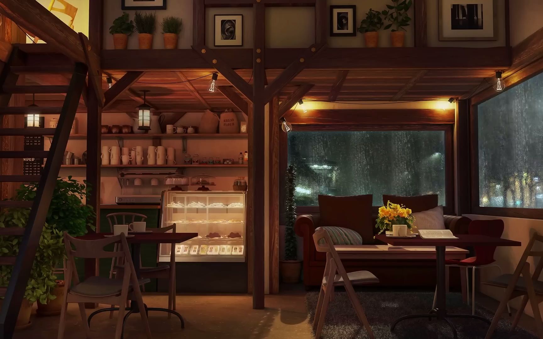 [图]Rainy Jazz Cafe - Slow Jazz Music in Coffee Shop Ambience for Work, Study and Re