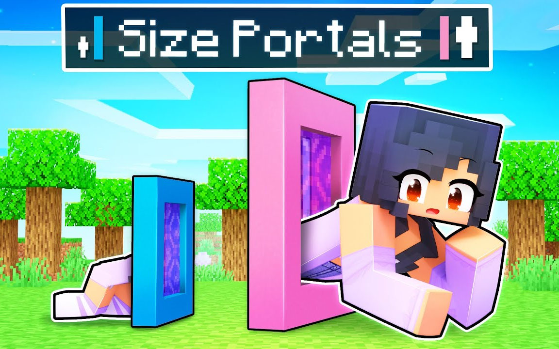 [图]MC我的世界Using SIZE PORTALS For MEGA Pranks In Minecraft!