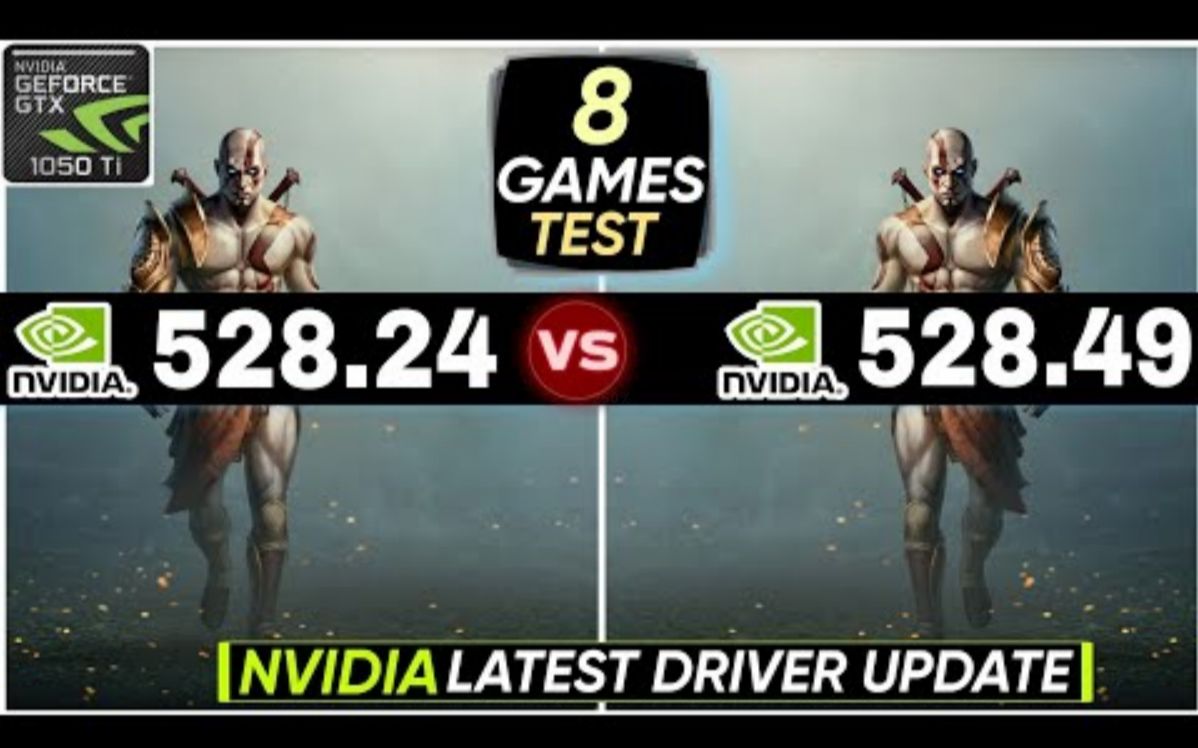 Nvidia Drivers 528.24 vs 528.49 GTX1050Ti | 8款游戏FPS测试哔哩哔哩bilibili