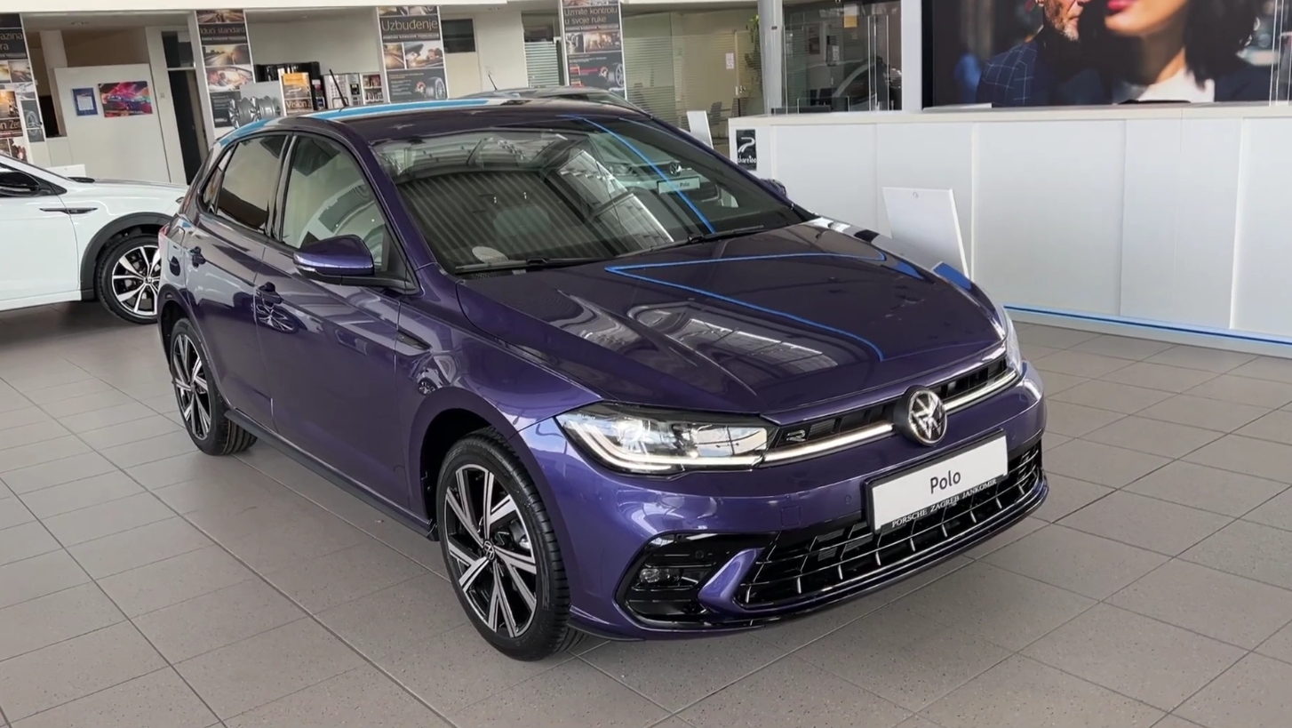 2022款 全新 大众 polo r line 紫罗兰色