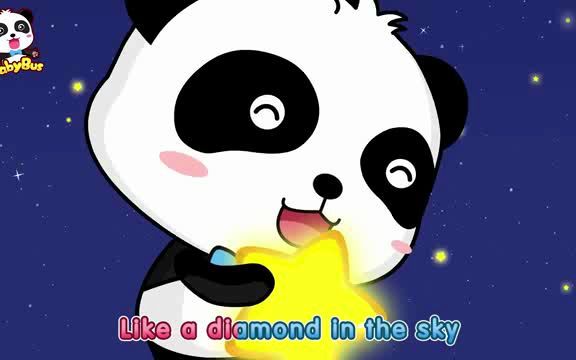 [图]Twinkle Twinkle Little Star儿童启蒙英语歌曲  磨耳朵 一闪一闪亮晶晶英文版