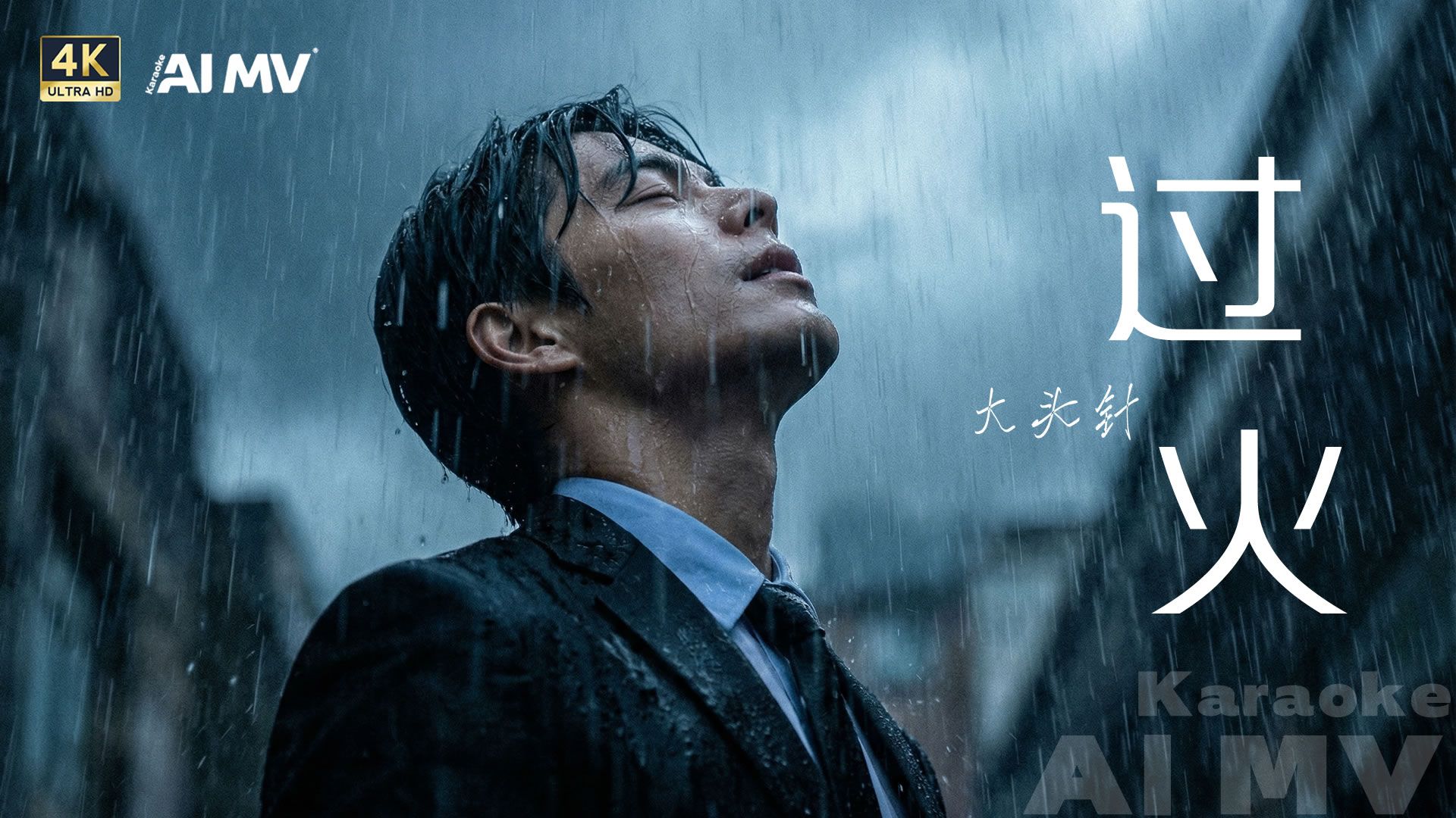 大头针《过火》卡拉 OK，4K 画质带来极致视听享受#AIMV也是MV