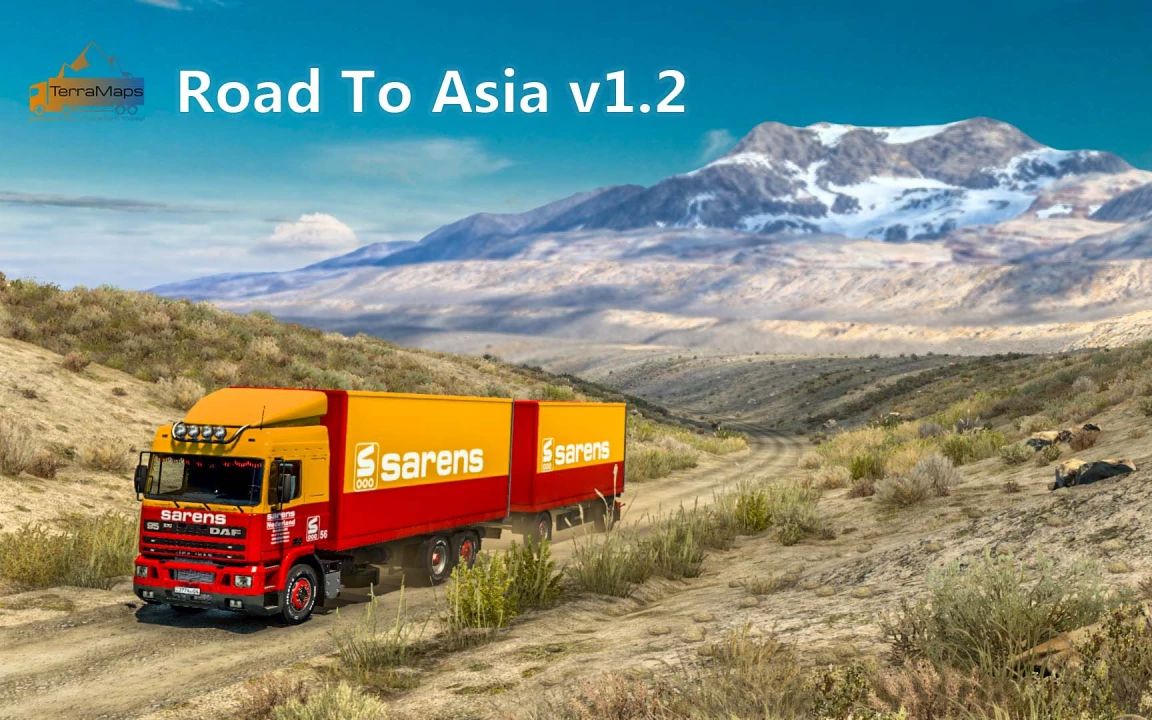 [图]新亚洲之路｜New Road to AsiaV1.2 Map Mod 安装教程 &1.43【欧洲卡车模拟2|ETS2】