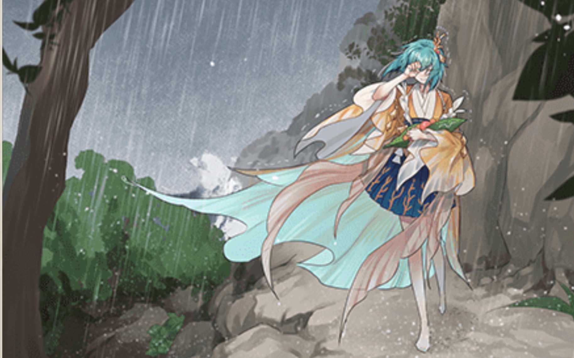 阴阳师|2021.3 sp金鱼姬花合战漫画 汐梦聆海