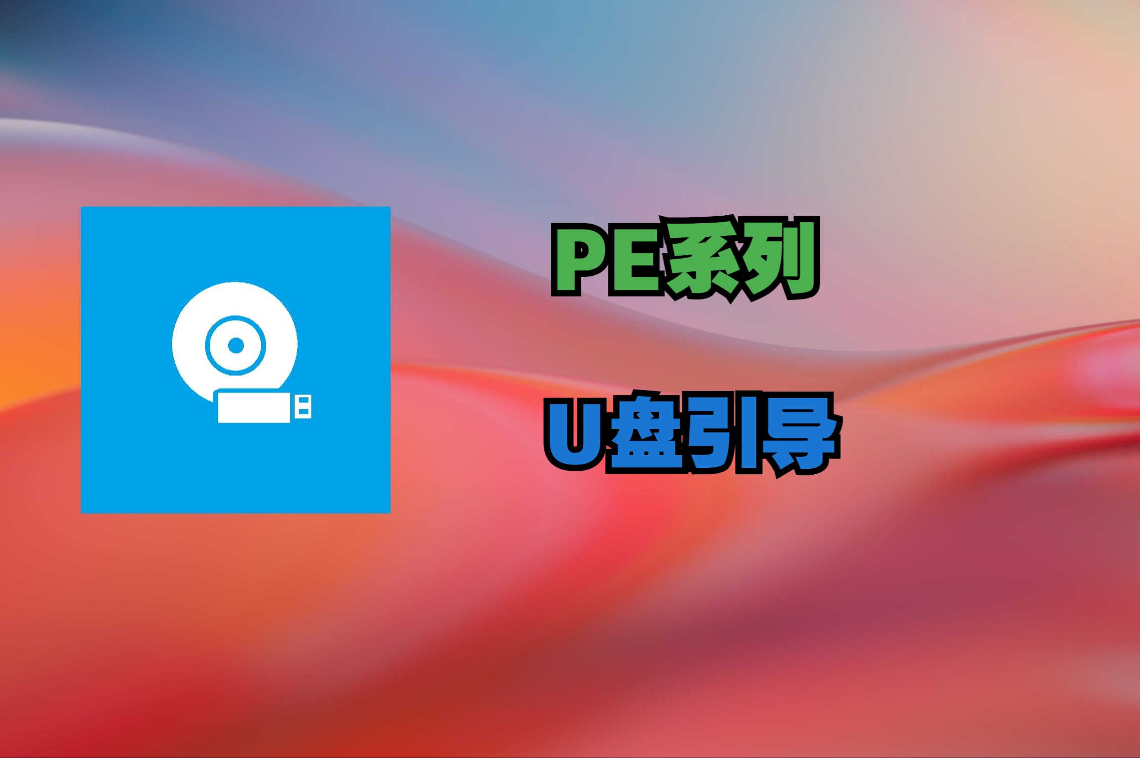 【PE系列】启动PE (U盘/移动硬盘引导篇)哔哩哔哩bilibili