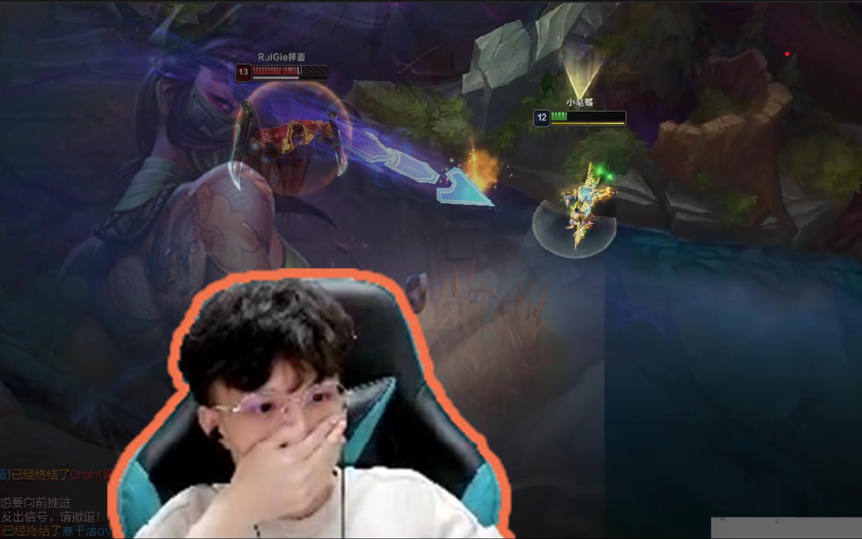 【北枫】lml阿卡丽对线doinb妖姬,"脑壳有点晕,操作有点变形"