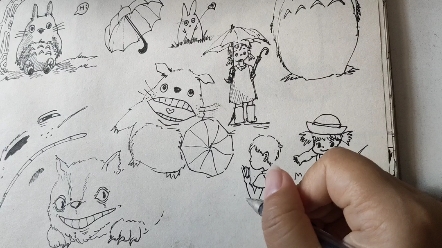 【手绘】渣渣的龙猫车_哔哩哔哩_bilibili