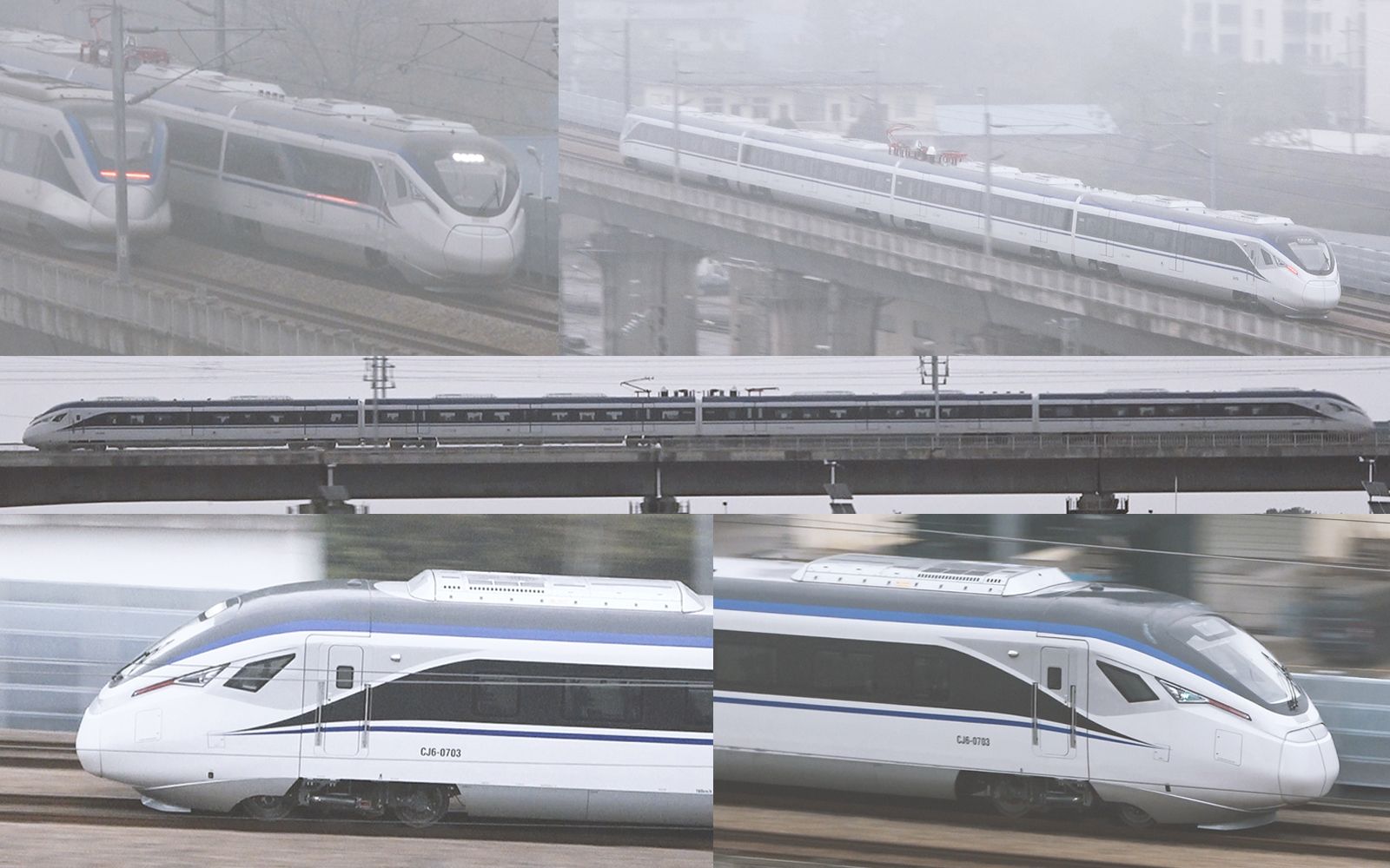 【中国铁路】新型城际动车组 cj6 在长株潭城际株洲段运行
