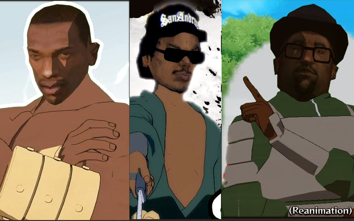 《火影忍者 究极风暴4》gta-sa cj, 莱德尔, 大斯莫克 人物mod演示