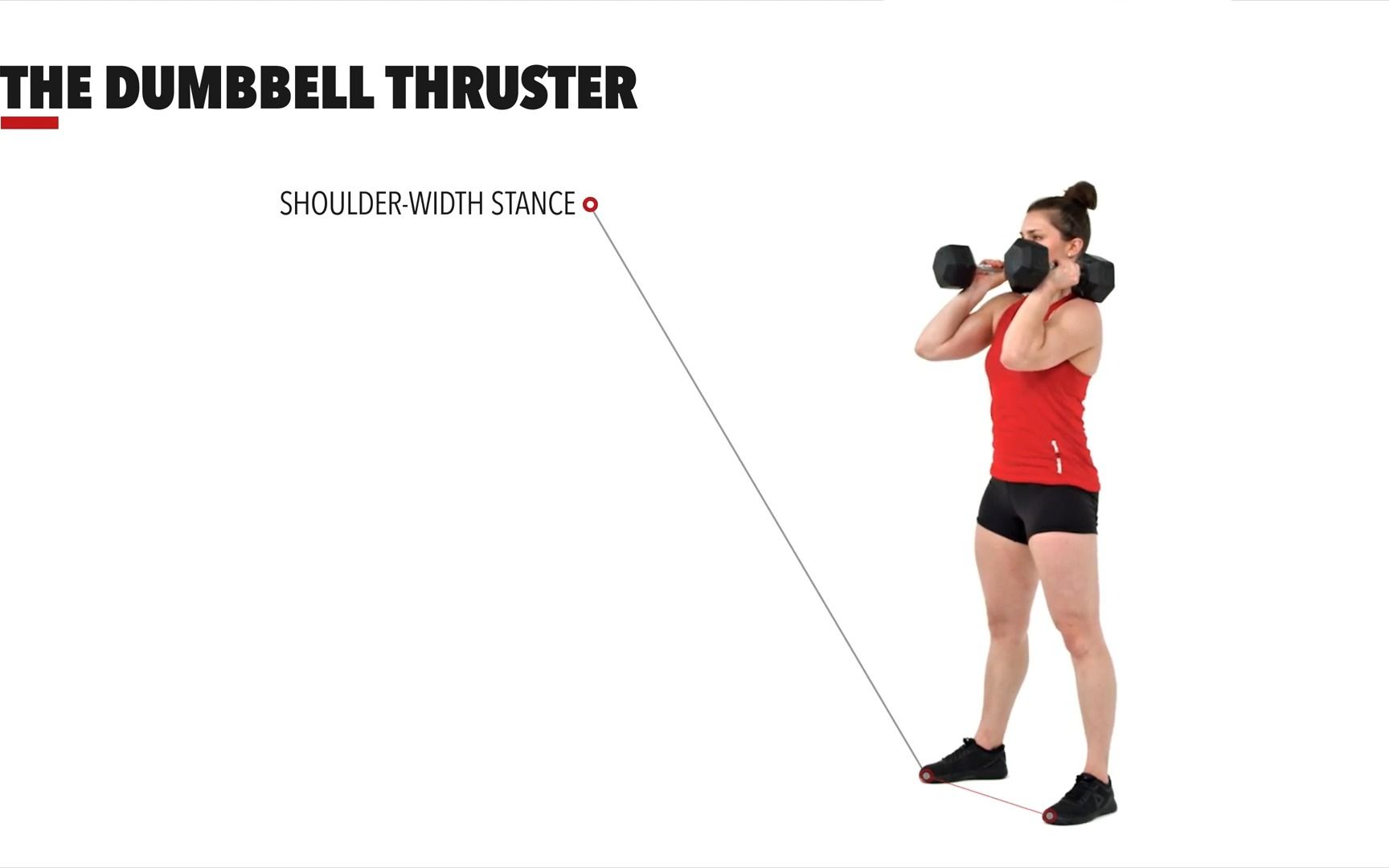 the dumbbell thruster 哑铃火箭推
