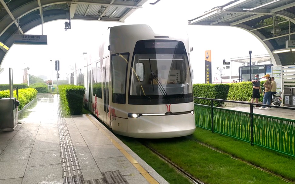 2020年9月14日,广州市海珠环岛有轨电车thz1首通段(广州塔站-万胜围站